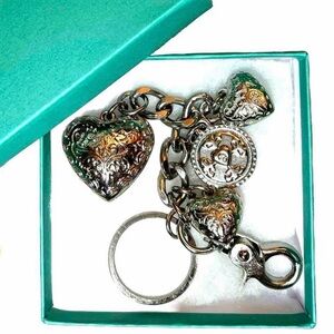 Kathy Van Zeeland Purse Charm Key Chain KVZ Jewelry Accessory. Accent. Well made